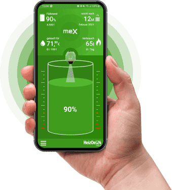 HeizOel24 meX Smartphone App - Tankfüllstand überwachen